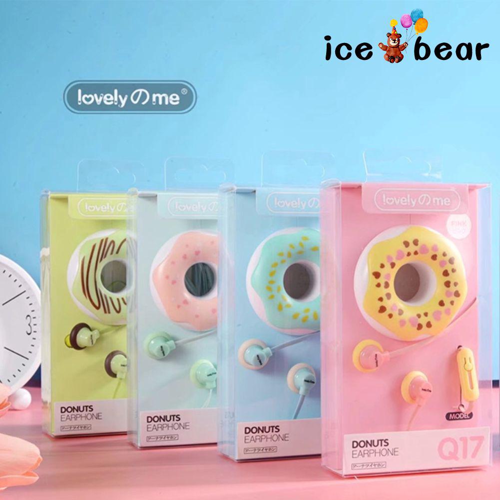 Tai nghe hình banh Donut dễ thương kích thước 3.5mm