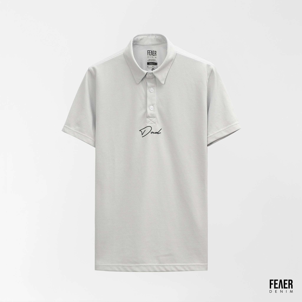 Áo thun Polo nam cổ bẻ họa tiết FEAER 100% chất Cotton thoáng mát, không nhăn Mom & Dad |new arrival 2021|