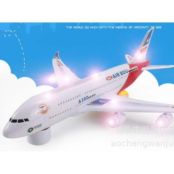 ĐỒ CHƠI Máy bay Airbus A380 đèn, nhạc 2 tầng