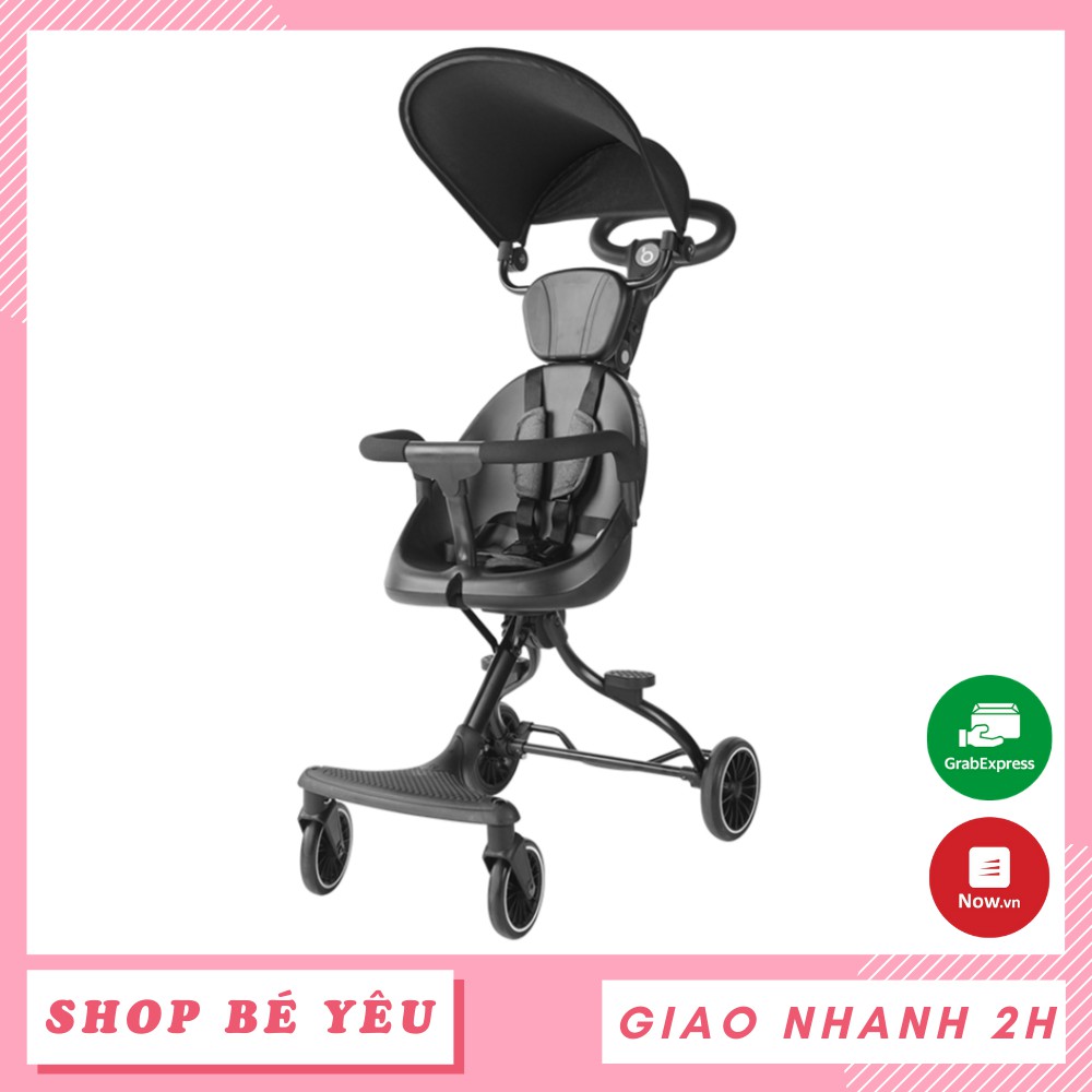 Xe đẩy gấp gọn  𝑭𝒓𝒆𝒆𝒔𝒉𝒊𝒑  Xe đẩy 2 chiều gấp gọn cho bé Baobaohao Only V3B có mái che