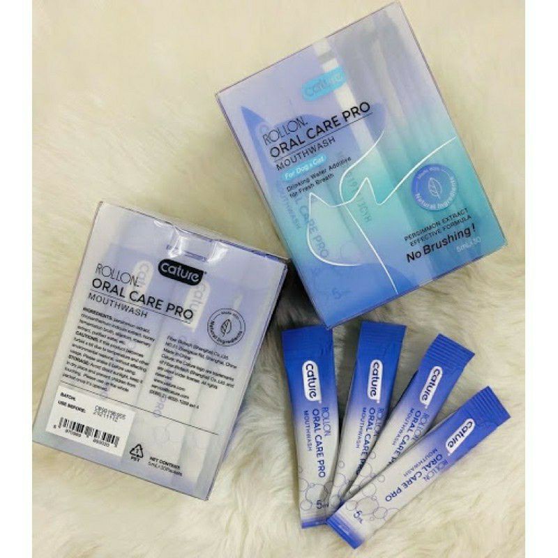 cature oral giúp thơm răng miệng chó mèo