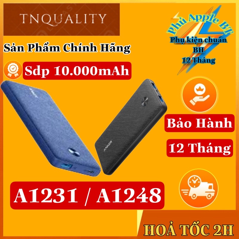 Sạc Dự Phòng Anker PowerCore Slim 10000 PD - A1231 sạc nhanh 18w