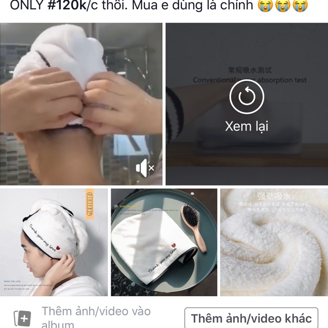 Khăn lau tóc