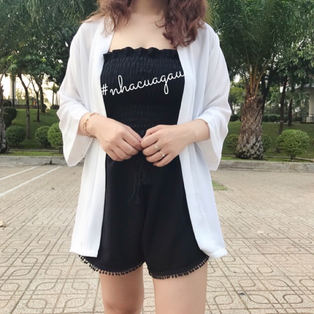 [ẢNH GẤU CHỤP] Khoác kimono trơn best seller