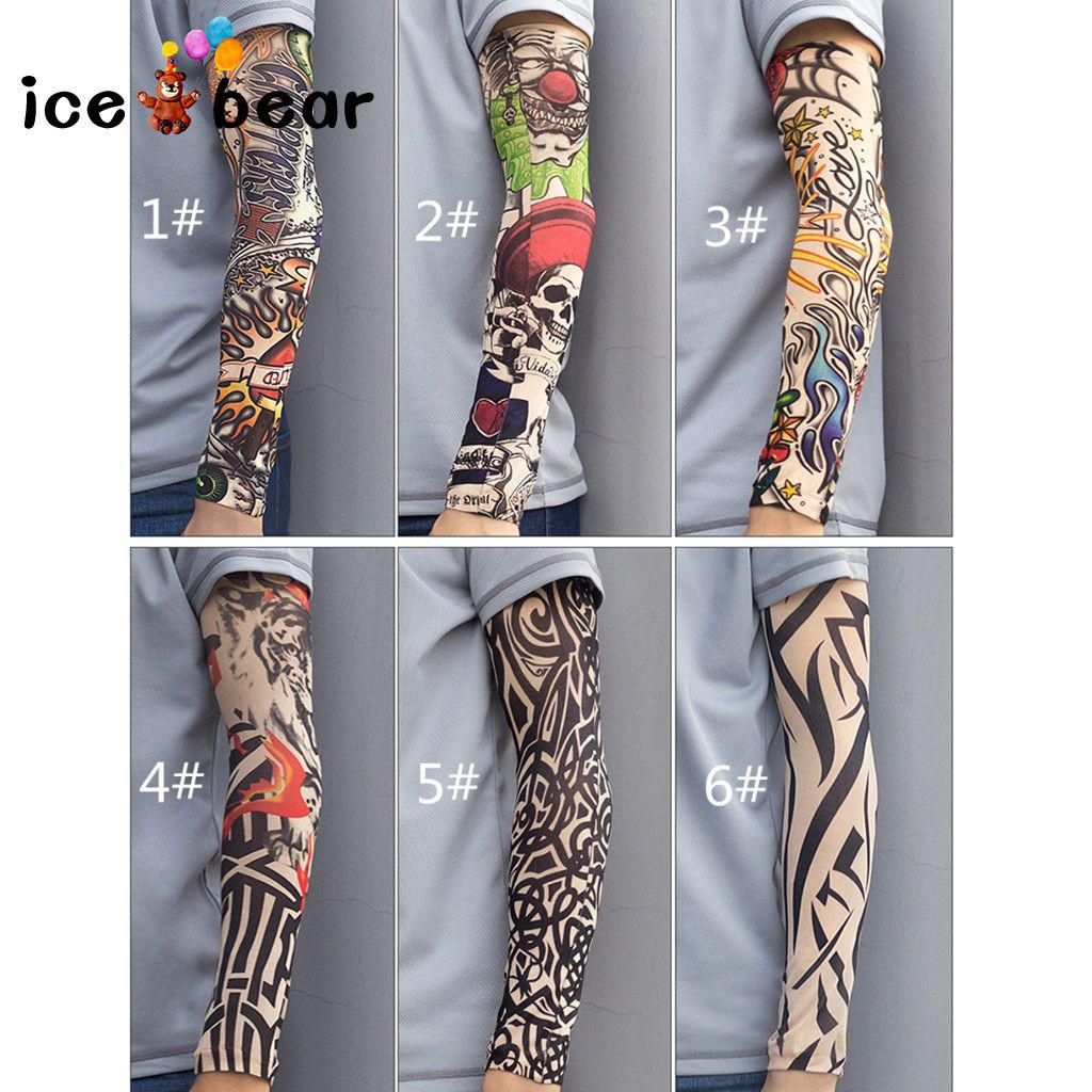 Găng cánh tay chống nắng giả hình xăm cho nam và nữ