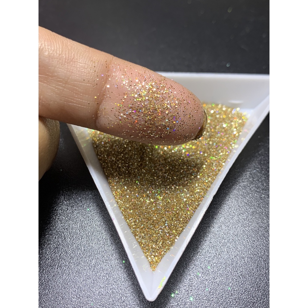 Kim tuyến nhuyễn vàng Gold  ánh 7 màu siêu sáng