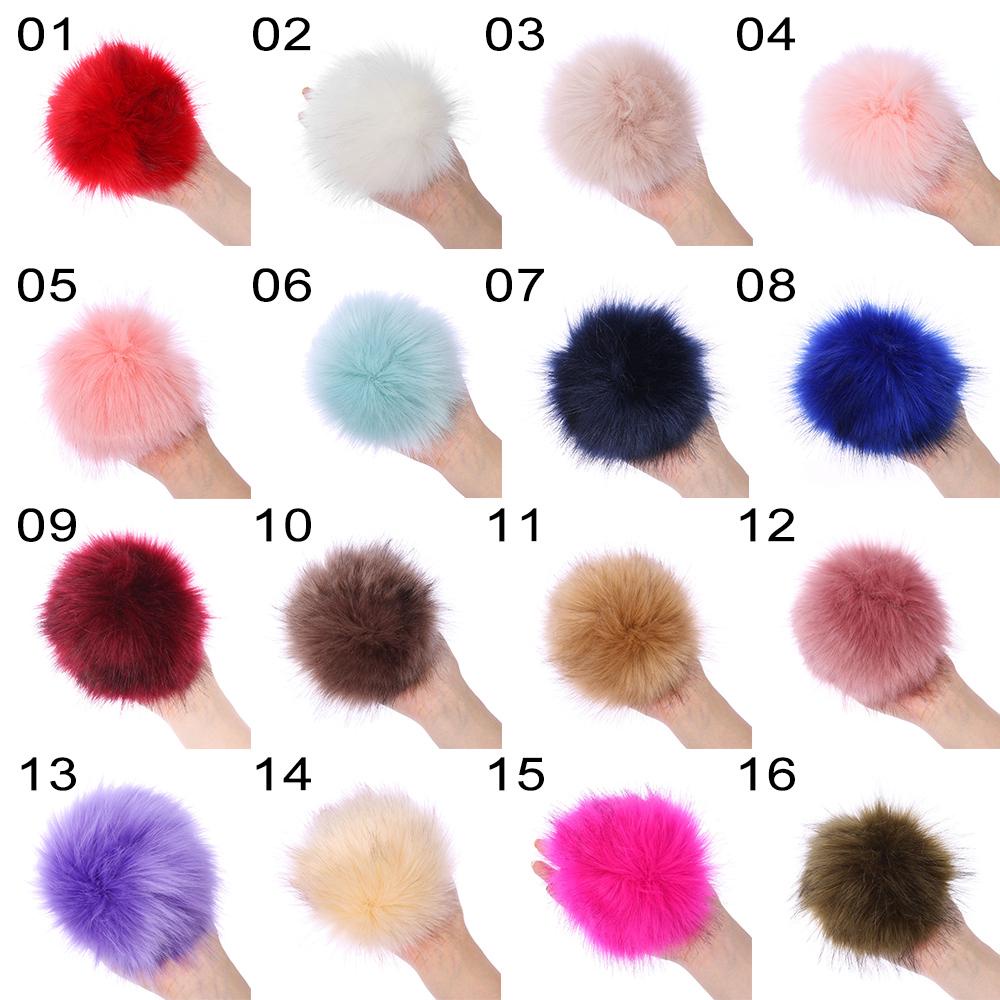 Mũ Len Dệt Kim Phối Cục Bông Pompom Kích Thước 15cm Thời Trang Dành Cho Nữ