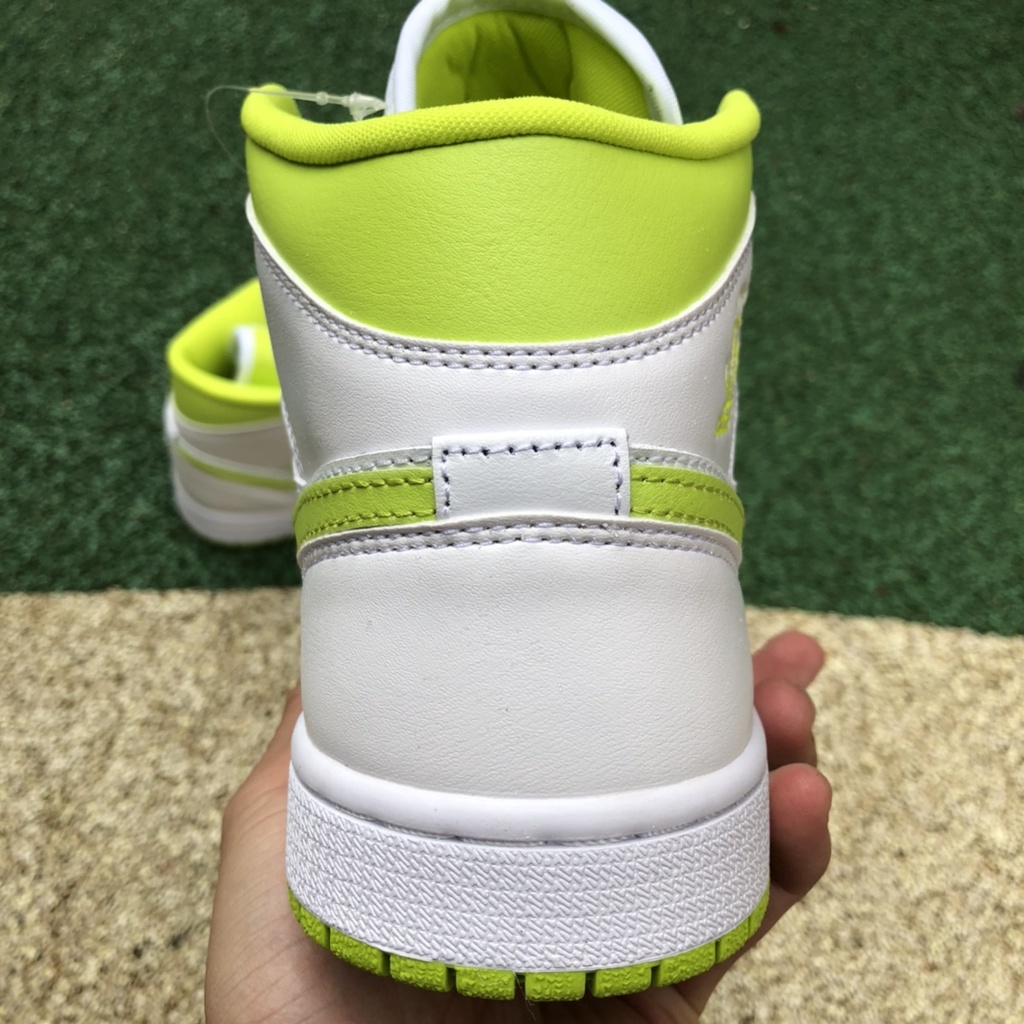 Giày Air Jordan 1 Mid " White Lime "