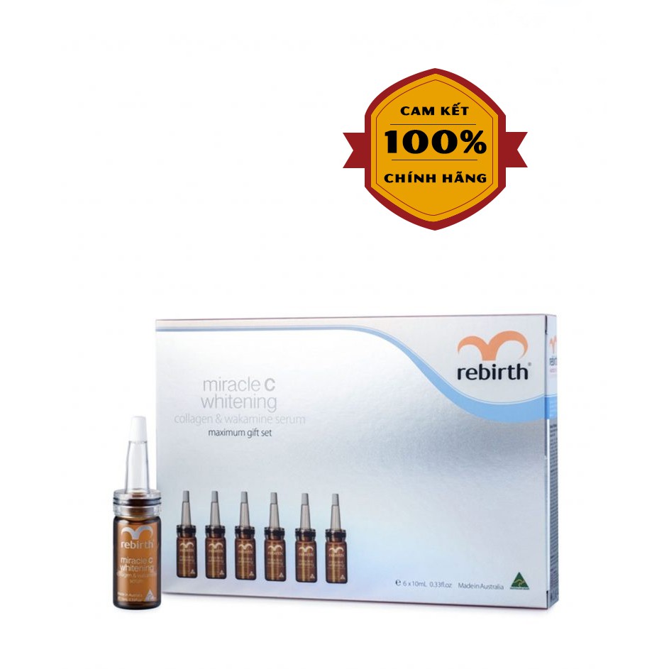 Serum dưỡng trắng da Rebirth Miracle C Whitening-10mlx6 ống