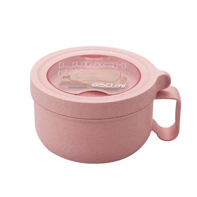 [ĐỘC QUYỀN]_Tô Úp Mì Chống Tràn Giữ Nhiệt Cao Cấp 850ML (Kèm Muỗng Nĩa) | BigBuy360 - bigbuy360.vn