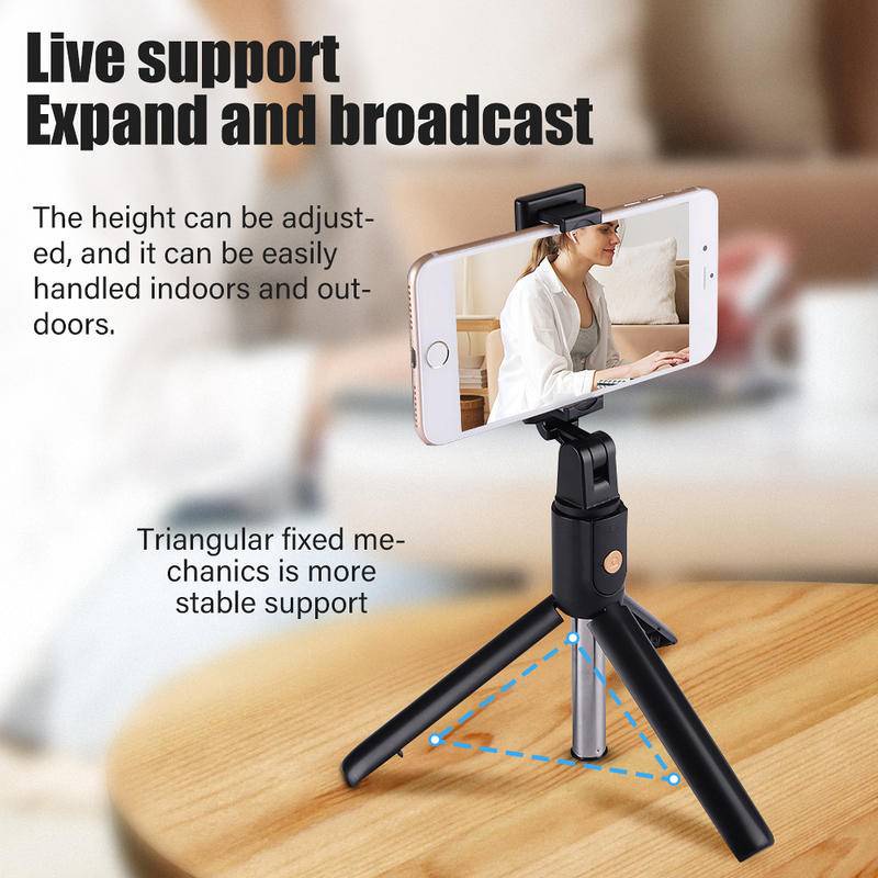 Gậy tự sướng DLLENCASE A039 bluetooth không dây có thể gập lại kèm điều khiển từ xa thích hợp cho Iphone Ios Android