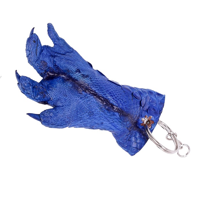Móc khóa da cá sấu Huy Hoàng màu xanh dương HP8234