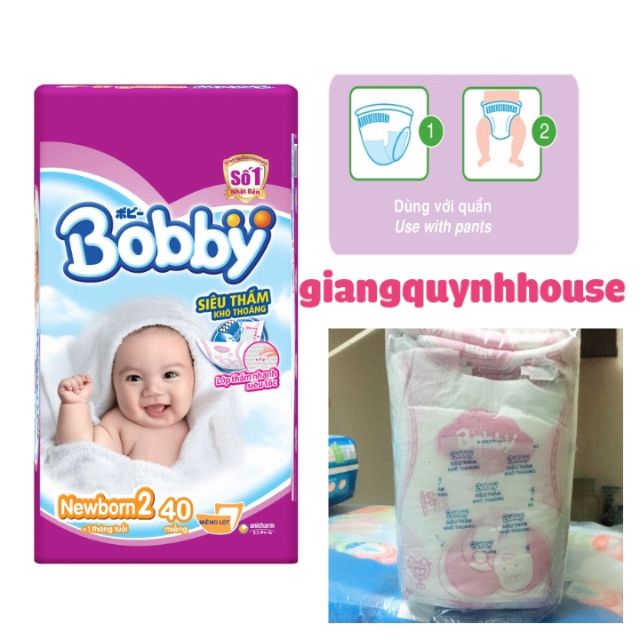 Miếng lót Bobby Newborn2 40 miếng