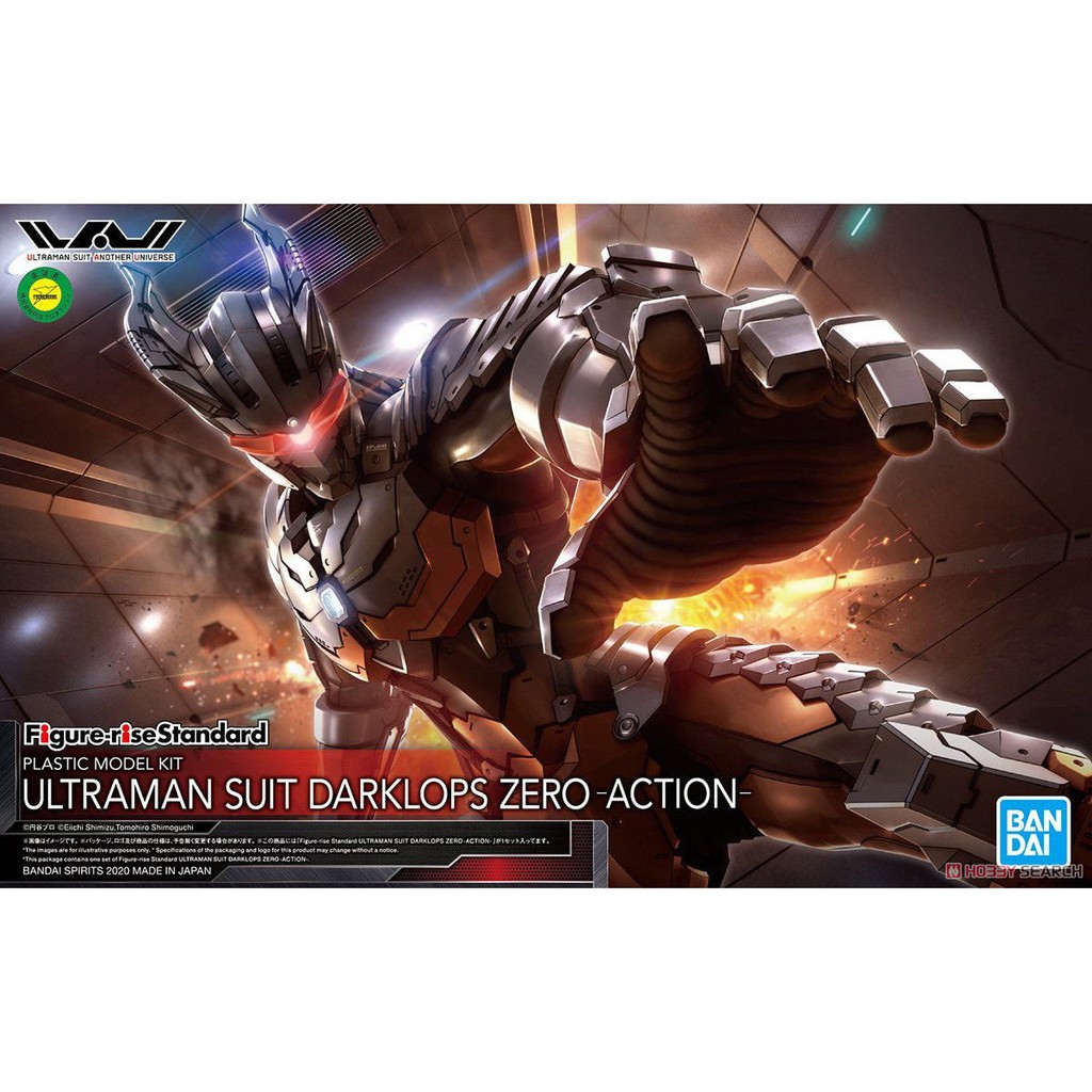 Mô Hình Lắp Ráp Ultraman Darklops Zero Action Bandai Figure Rise Standard 1/12 Đồ Chơi Anime Nhật