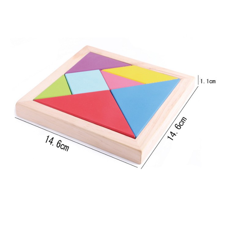 Đồ chơi ghép trí uẩn tangram size vừa cho bé