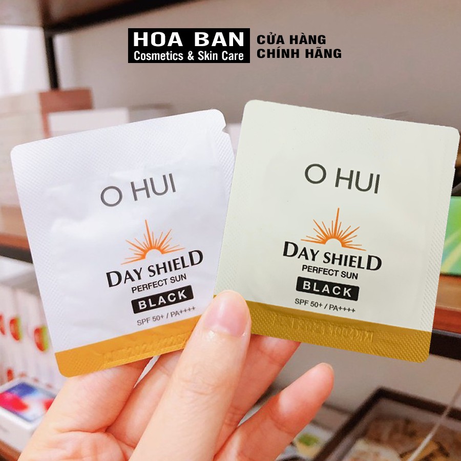 Gói kem chống nắng OHUI Day Shield Perfect Sun Black 1ml Sample