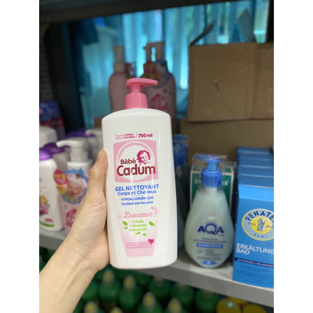 Tắm gội Cadum cho bé 400ml 750ml (Pháp)