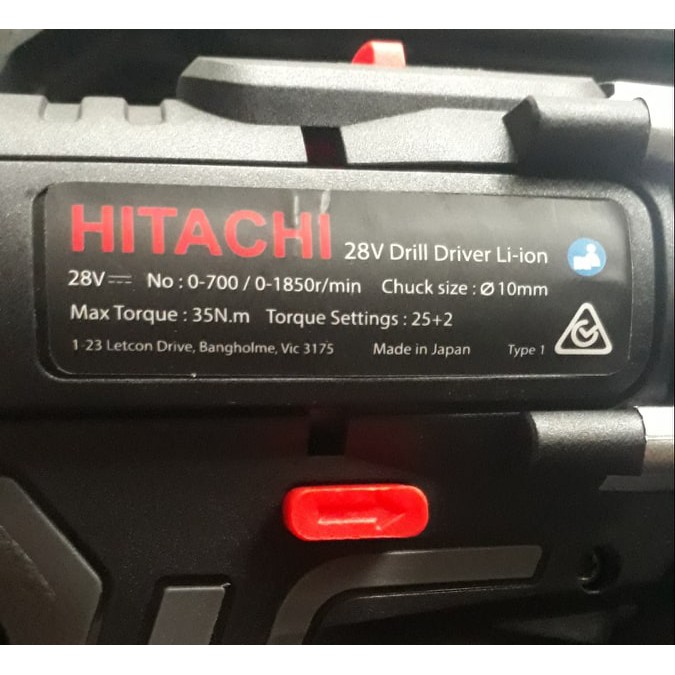 Máy khoan pin có BÚA hitachi 28v. (kèm 2pin) bảo hành 12 tháng