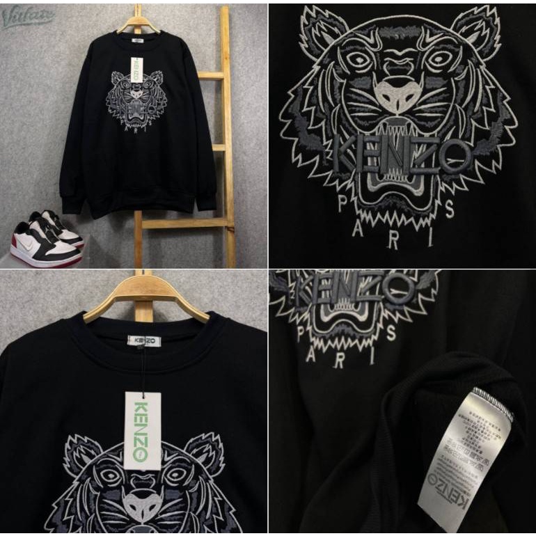 Áo HOODIE KENZO PARIS Thêu Hình Hổ Tỉ Lệ 1: 1