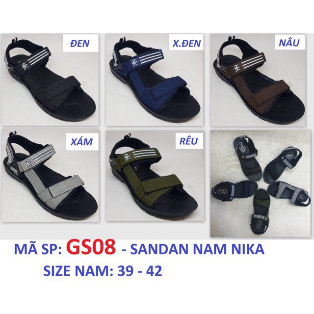 Sandal Nam⚡FREESHIP⚡ Quai Hậu Quai Ngang Đi Học Thời Trang Cao Cấp Xuất Khẩu Từ Solomon