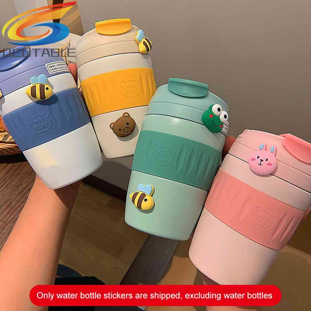 Bộ 3 Miếng Dán Bình Nước 3D Dễ Thương