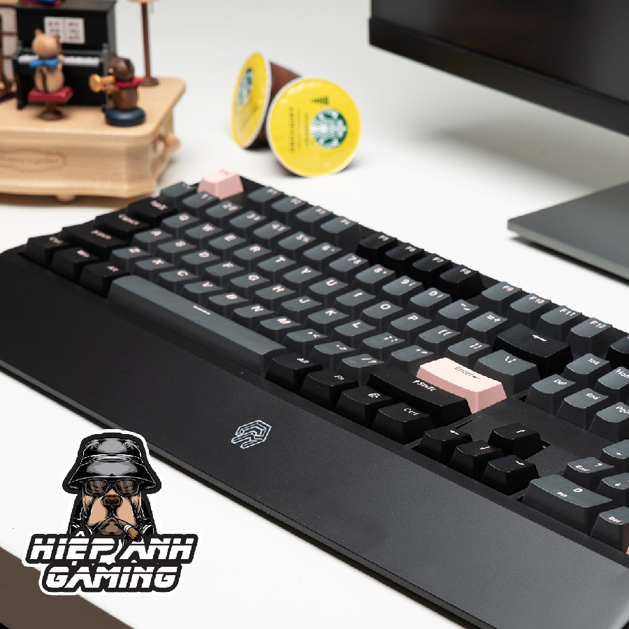 Bàn phím cơ Mojike GK1 Black Pink  | Bảo hành chính hãng 12 tháng