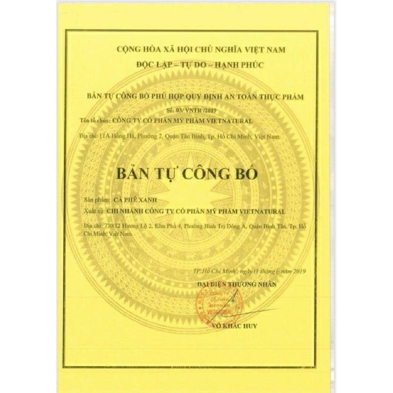 Cà Phê Xanh Kháng Mỡ Hộp Nhỏ 10 Gói Thiên Nhiên Việt Chính Hãng