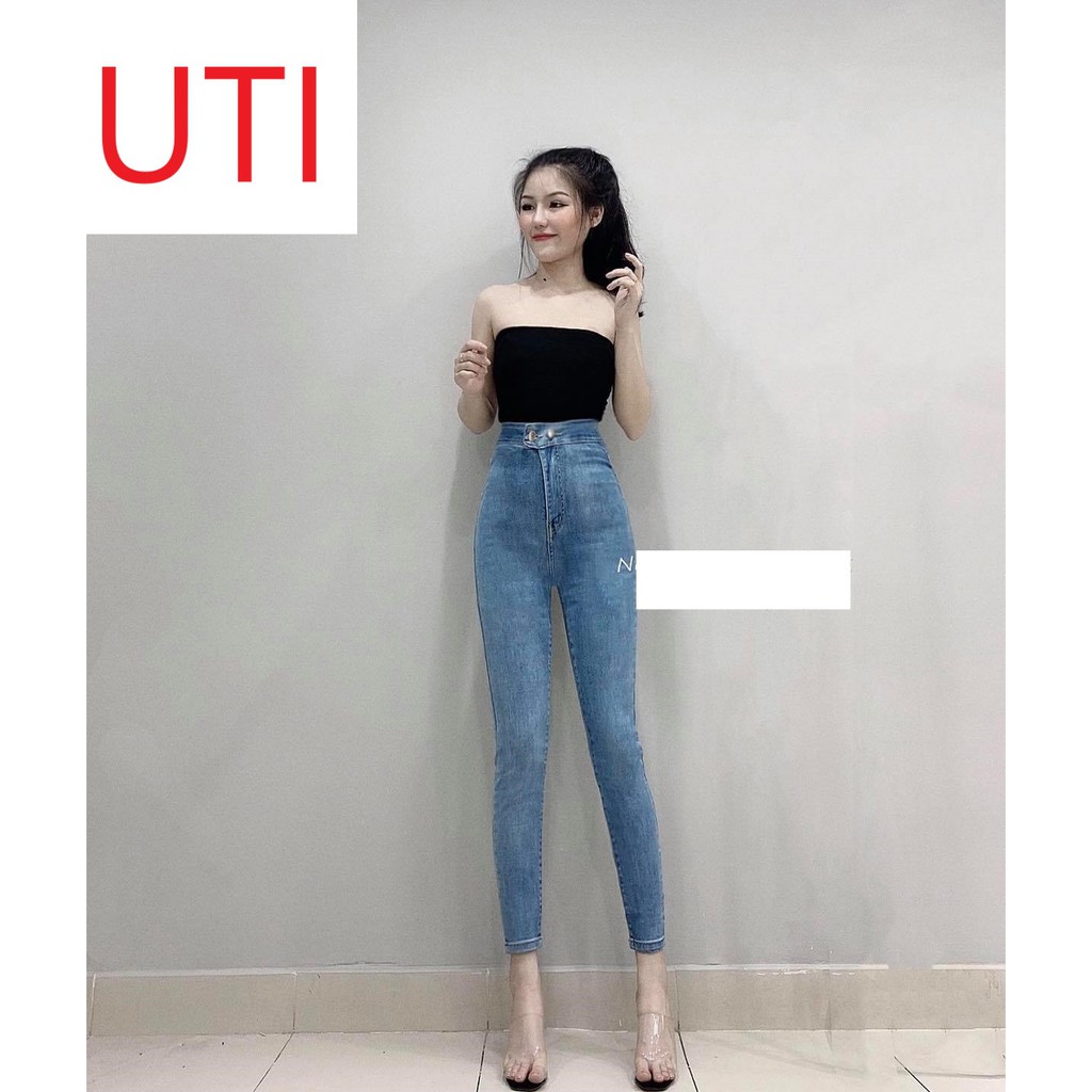[ FREESHIP ] QUẦN SKINNY JEAN GIÃN NỮ 2 NÚT NGANG LƯNG SIÊU CAO ĐỦ MÀU ĐỦ SIZE S, M, L-NL011