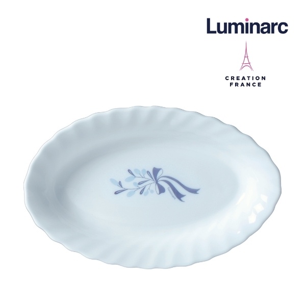 Bộ 2 Đĩa Oval Thuỷ Tinh Luminarc Diwali Trianon La Brise 22cm- LUTRN3397
