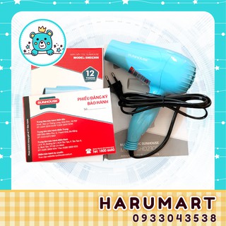Máy sấy tóc sunhouse shd2305 xanh da trời chính hãng