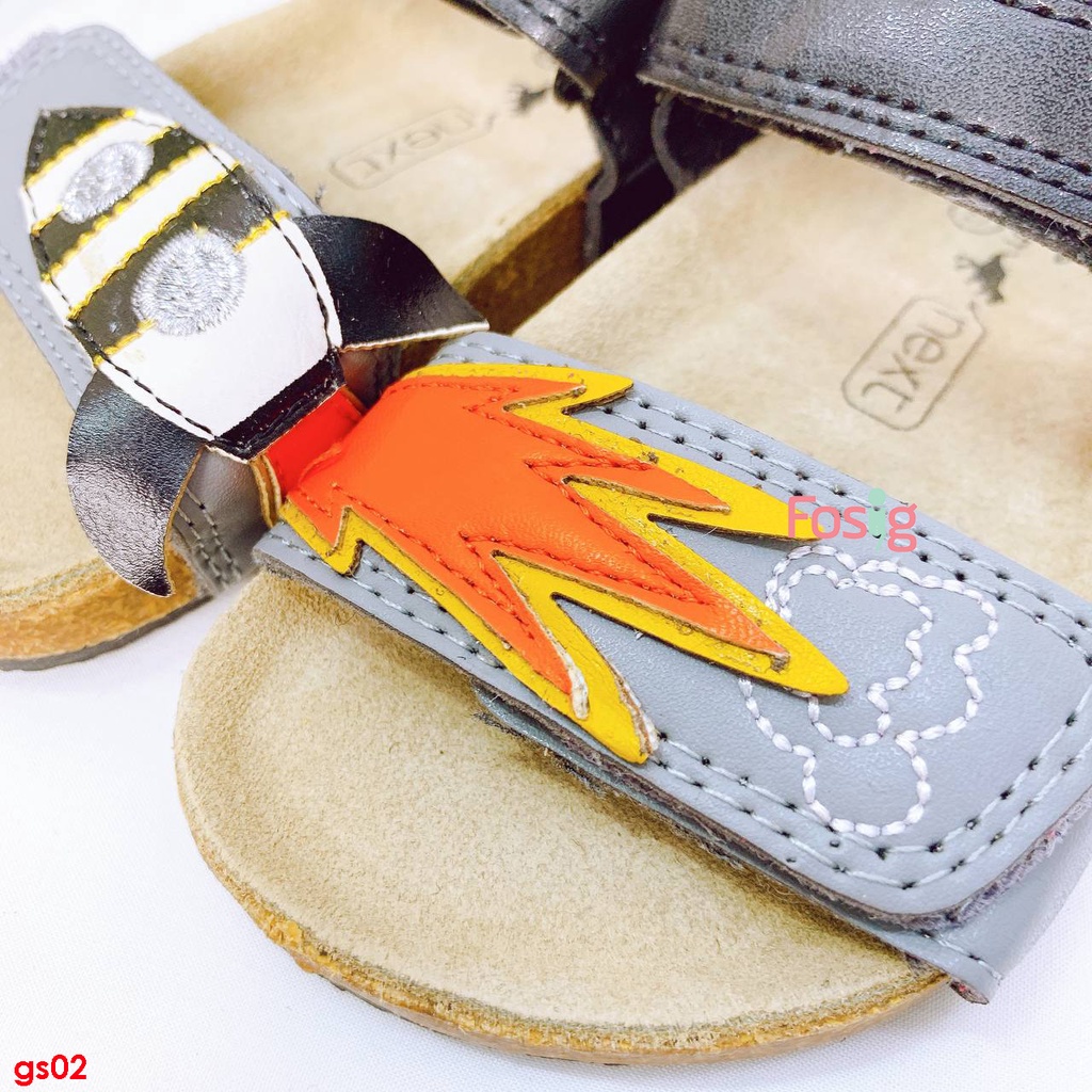 Giày Sandal Bé Trai NXT - Đen Xám Tên lửa