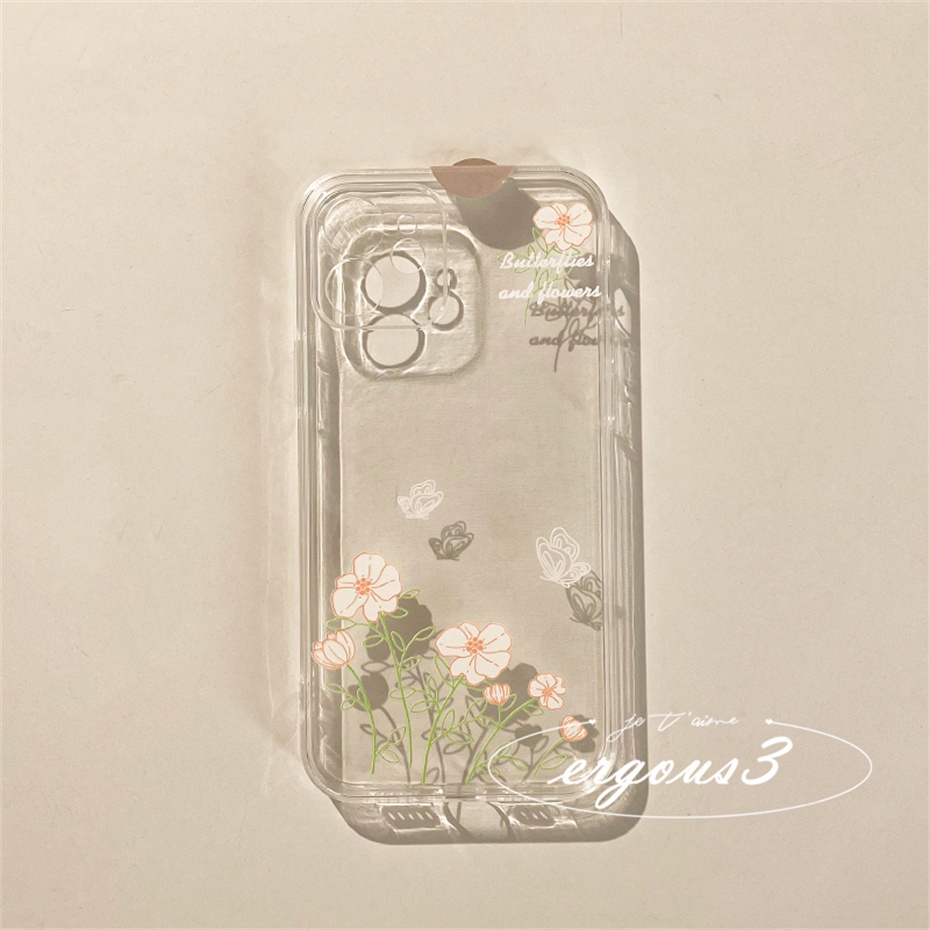 Ốp Điện Thoại Mềm Họa Tiết Hoa Cúc Thời Trang Cho iPhone 14 13 12 11 Pro Max SE2020 X XR Xs Max 7 8 6 6s Plus
