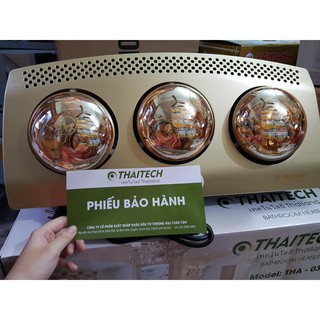 ĐÈN SƯỞI NHÀ TẮM 3 BÓNG THAITECH THA-03
