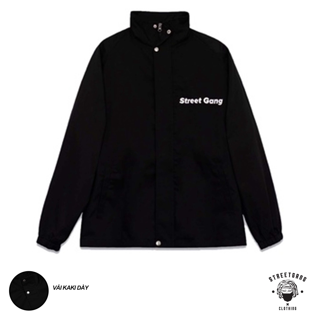 Áo jacket Logo - Đen - Street Gang