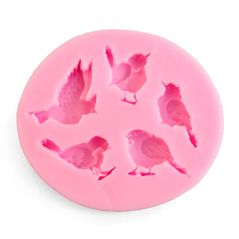 Khuôn silicone làm bánh hình chim 3D sáng tạo đáng yêu