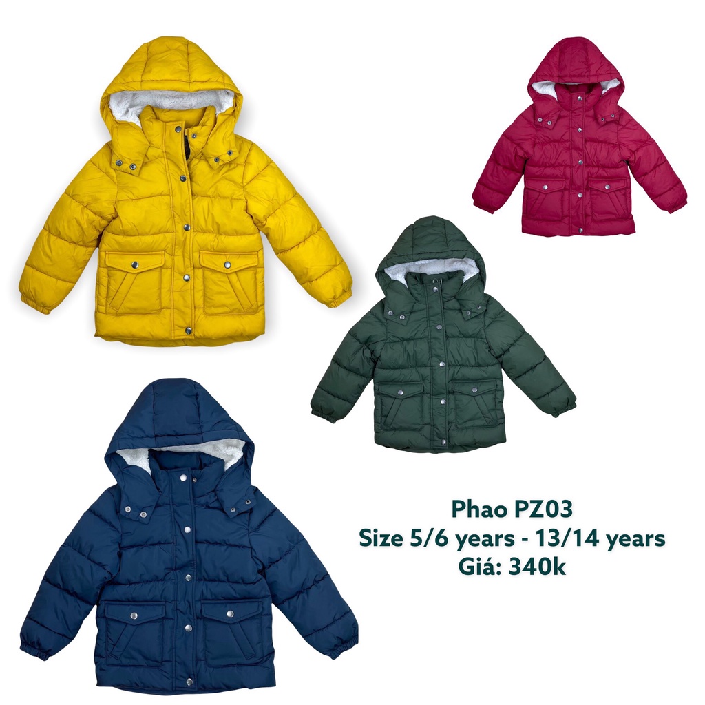 Áo phao bé trai Litibaby siêu ấm size 5 - 14T ( 20 - 50 kg ) . Hàng chính hãng . Đổi trả thoải mái
