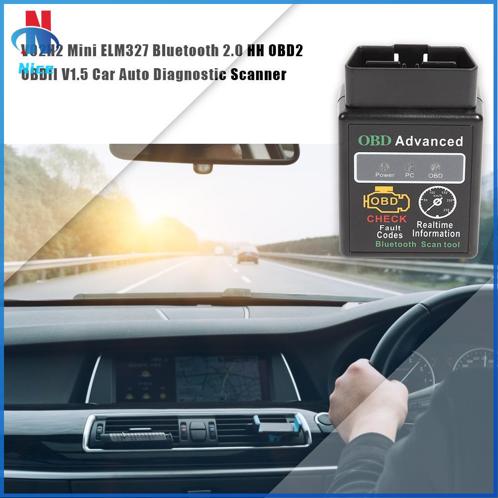 Thiết Bị Chẩn Đoán Lỗi Xe Hơi Mini Elm327 Bluetooth 2.0 Hh Obd2 V1.5