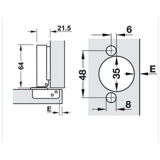 BẢN LỀ INOX 304 HAFELE THẲNG