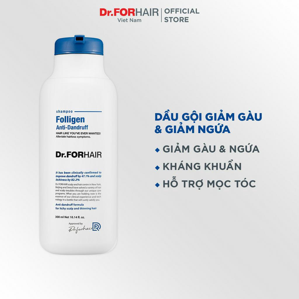 Dầu gội dành cho da đầu gàu ngứa sạch làm sâu da đầu và hỗ trợ mọc tóc Dr.FORHAIR Folligen Anti-Dandruff Shampoo 300ml | BigBuy360 - bigbuy360.vn