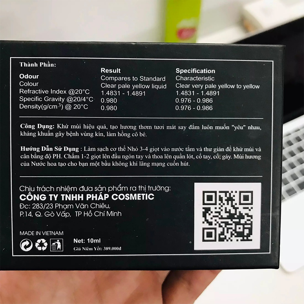 Nước Hoa Vùng Kín Pháp Cosmetic LOVE PINK ROSE