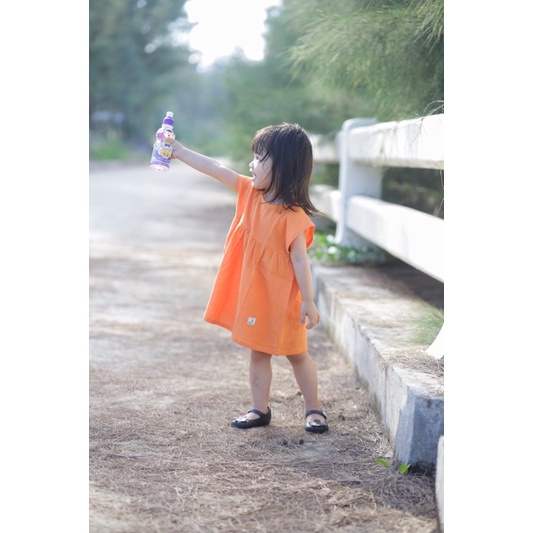 Đầm bé gái babydoll tay cánh dơi đơn giản chất linen cotton mềm mịn váy cho bé gái 1 2 3 4 5 6 7 8 9 tuổi Chutbaby