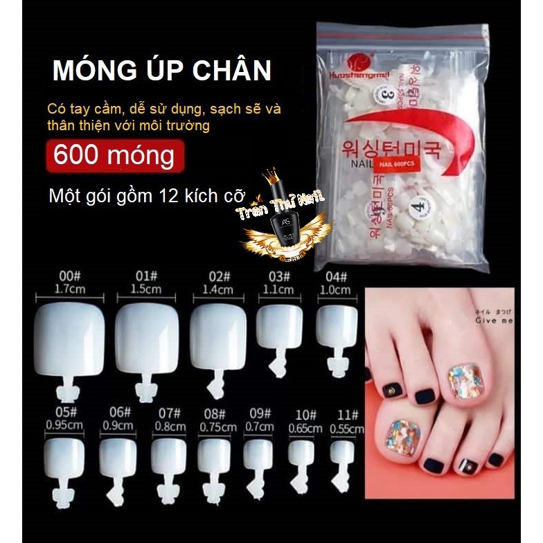 Bịch 600 Móng Úp Chân