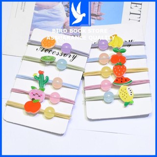 Dây chun buộc tóc cột tóc hoa quả dẹt 💕𝑭𝒓𝒆𝒆𝒔𝒉𝒊𝒑💕 Bird Book