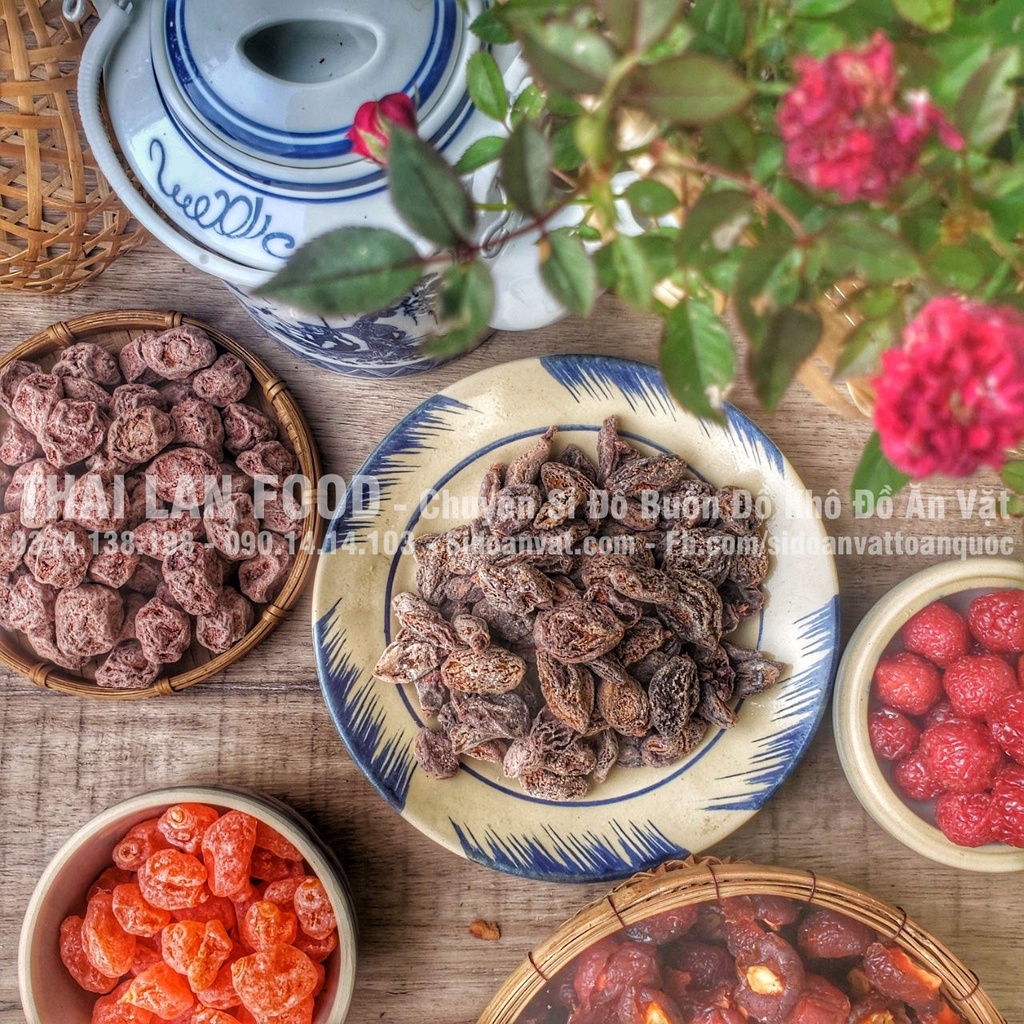 [Mã 55FMCGSALE1 giảm 10% đơn 250K] Xí Muội Oliu Chua Ngọt (Không Hạt) Lon 500gr