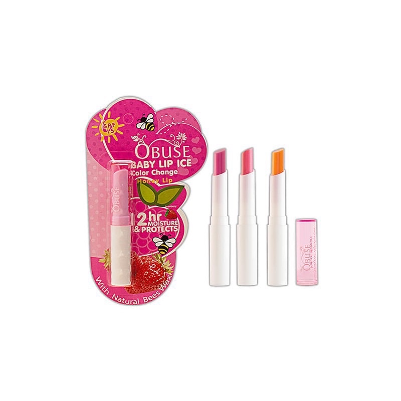 Son dưỡng có màu nhẹ, chống nắng OBUSE BABY LIP ICE SPF15