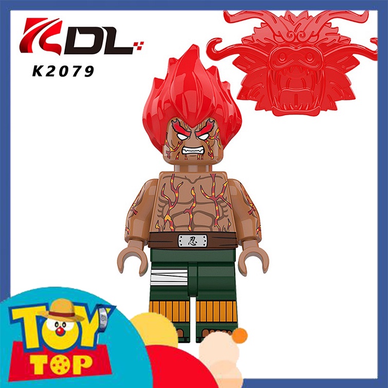 Đồ chơi lắp ráp ghép Naruto Ninja mini mẫu làng lá , Guy  , Sarutobi , Sasori Akatsuki xếp hình KDL 811