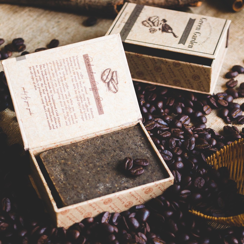 Xà phòng handmade cao cấp Cà phê Robusta từ Green Garden