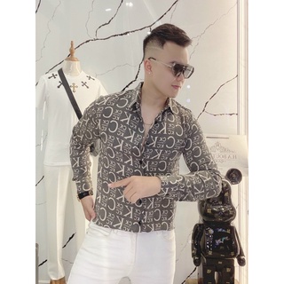 Sơ mi dài tay hoạ tiết đẹp
