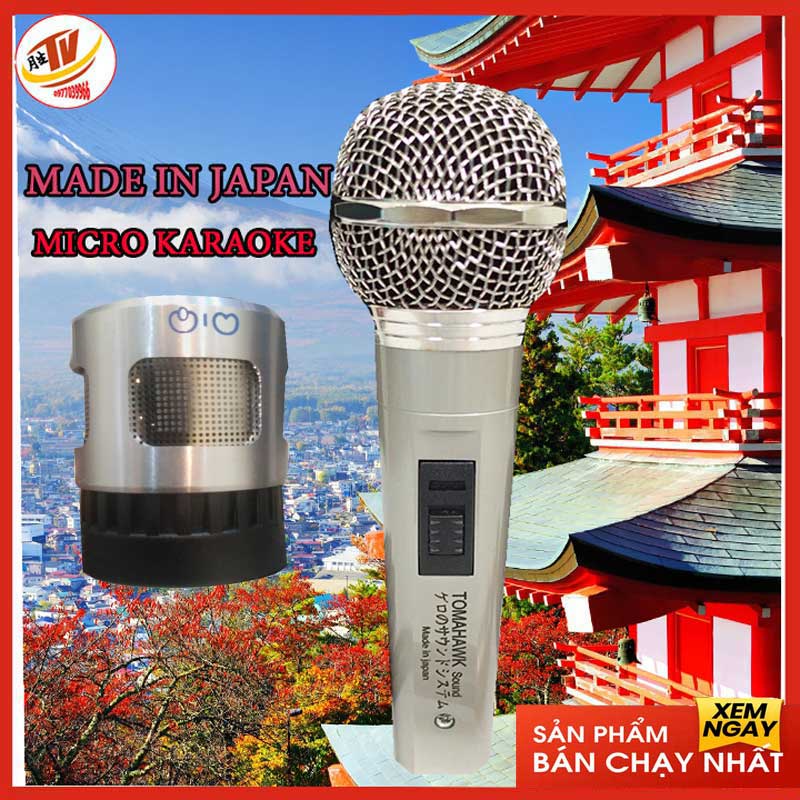 Micro karaoke có dây nhật bản tomahawk nhật bản hát hay chuyên nghiệp micro chuẩn nhật bãi hàng chất lượng
