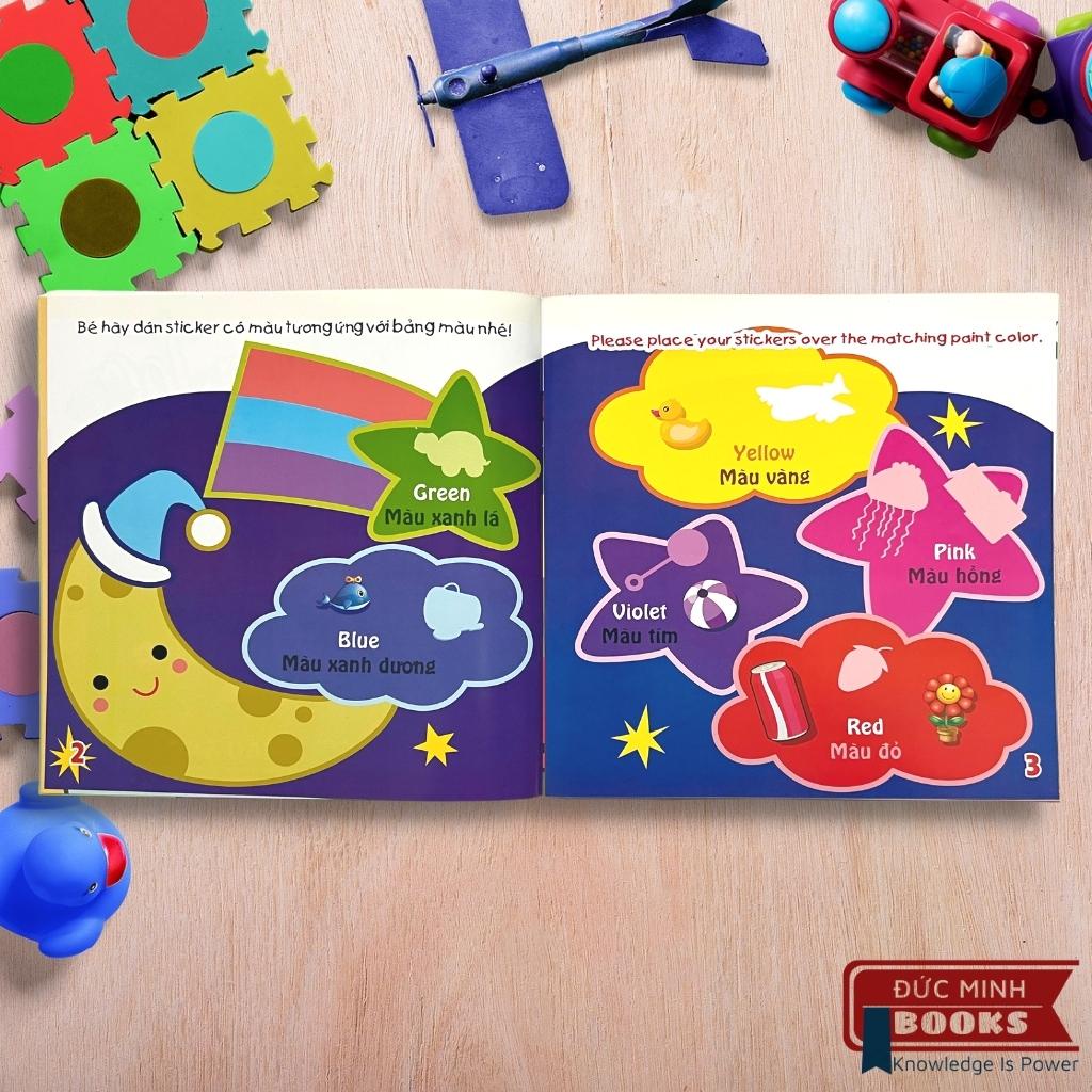 Sách Bóc Dán Thông Minh - My First Sticker Book (Bộ 6 Cuốn Miếng Dán Giúp Phát triển CQ - IQ)